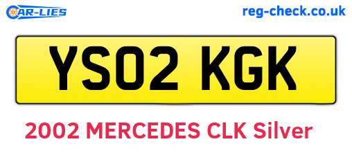 YS02KGK are the vehicle registration plates.