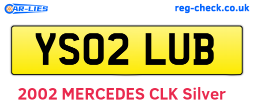 YS02LUB are the vehicle registration plates.