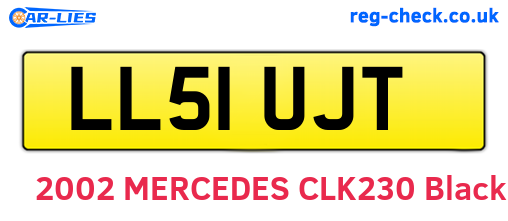 LL51UJT are the vehicle registration plates.