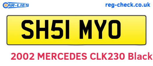 SH51MYO are the vehicle registration plates.