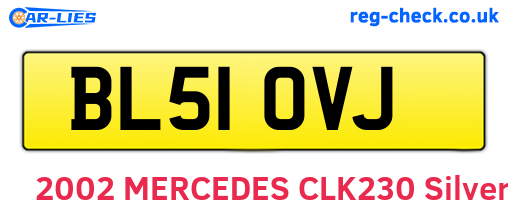 BL51OVJ are the vehicle registration plates.