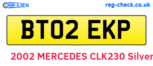 BT02EKP are the vehicle registration plates.