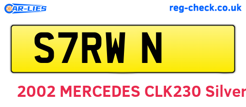 S7RWN are the vehicle registration plates.