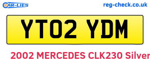 YT02YDM are the vehicle registration plates.