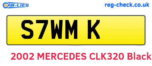 S7WMK are the vehicle registration plates.