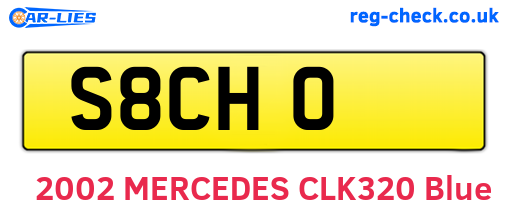 S8CHO are the vehicle registration plates.