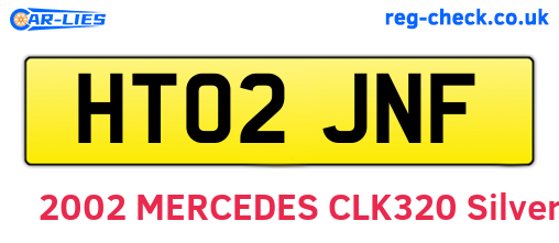 HT02JNF are the vehicle registration plates.