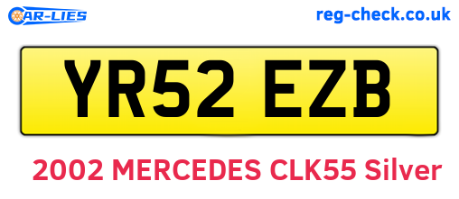 YR52EZB are the vehicle registration plates.