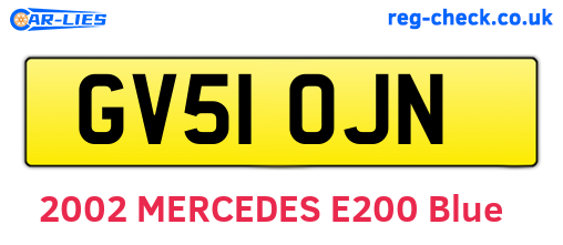 GV51OJN are the vehicle registration plates.