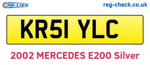 KR51YLC are the vehicle registration plates.