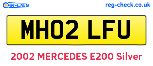 MH02LFU are the vehicle registration plates.
