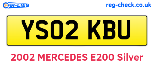 YS02KBU are the vehicle registration plates.