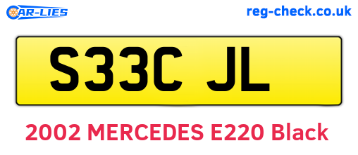 S33CJL are the vehicle registration plates.