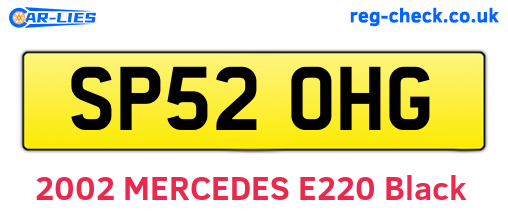 SP52OHG are the vehicle registration plates.