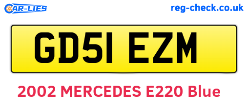 GD51EZM are the vehicle registration plates.