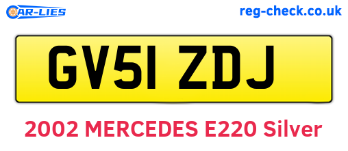 GV51ZDJ are the vehicle registration plates.
