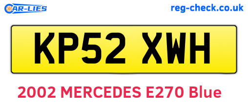 KP52XWH are the vehicle registration plates.