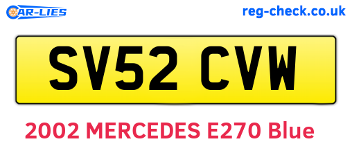 SV52CVW are the vehicle registration plates.