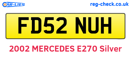 FD52NUH are the vehicle registration plates.