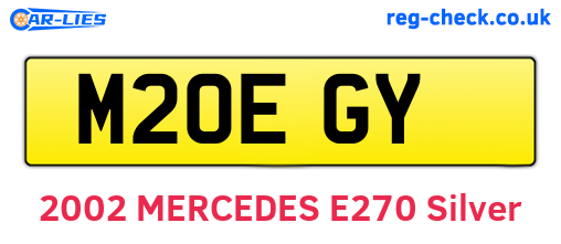 M20EGY are the vehicle registration plates.