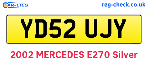 YD52UJY are the vehicle registration plates.