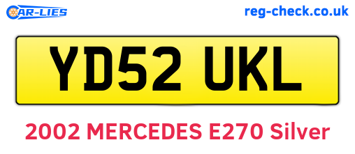 YD52UKL are the vehicle registration plates.