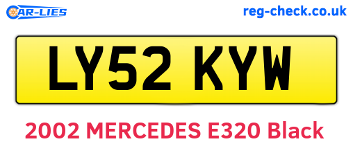 LY52KYW are the vehicle registration plates.