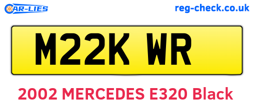 M22KWR are the vehicle registration plates.