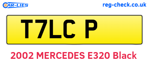 T7LCP are the vehicle registration plates.