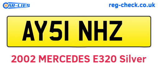 AY51NHZ are the vehicle registration plates.