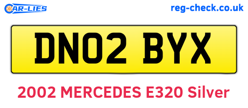 DN02BYX are the vehicle registration plates.