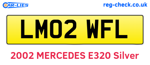 LM02WFL are the vehicle registration plates.