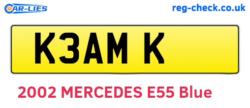K3AMK are the vehicle registration plates.