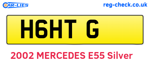 H6HTG are the vehicle registration plates.