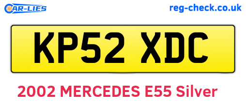 KP52XDC are the vehicle registration plates.