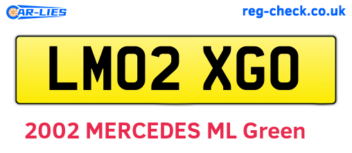 LM02XGO are the vehicle registration plates.
