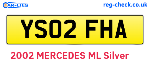YS02FHA are the vehicle registration plates.