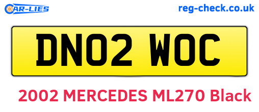 DN02WOC are the vehicle registration plates.