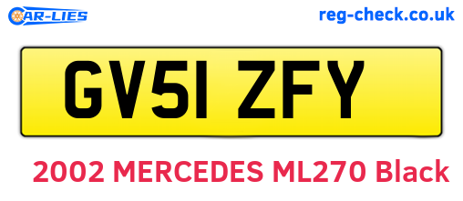 GV51ZFY are the vehicle registration plates.