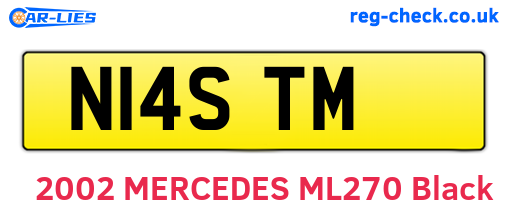 N14STM are the vehicle registration plates.
