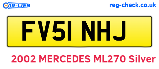 FV51NHJ are the vehicle registration plates.