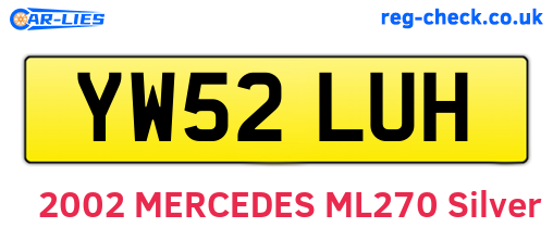 YW52LUH are the vehicle registration plates.