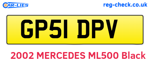 GP51DPV are the vehicle registration plates.