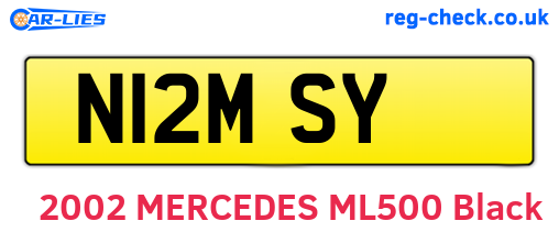 N12MSY are the vehicle registration plates.