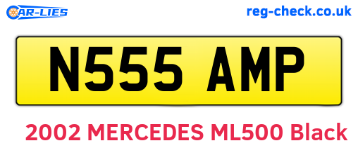 N555AMP are the vehicle registration plates.