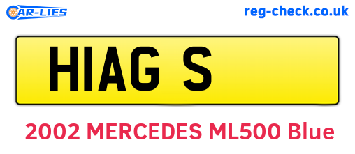 H1AGS are the vehicle registration plates.