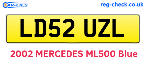 LD52UZL are the vehicle registration plates.