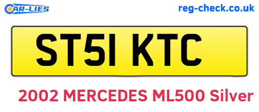 ST51KTC are the vehicle registration plates.