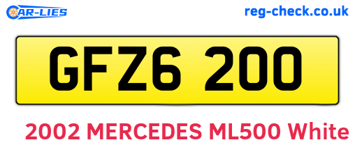 GFZ6200 are the vehicle registration plates.