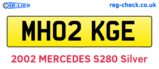 MH02KGE are the vehicle registration plates.